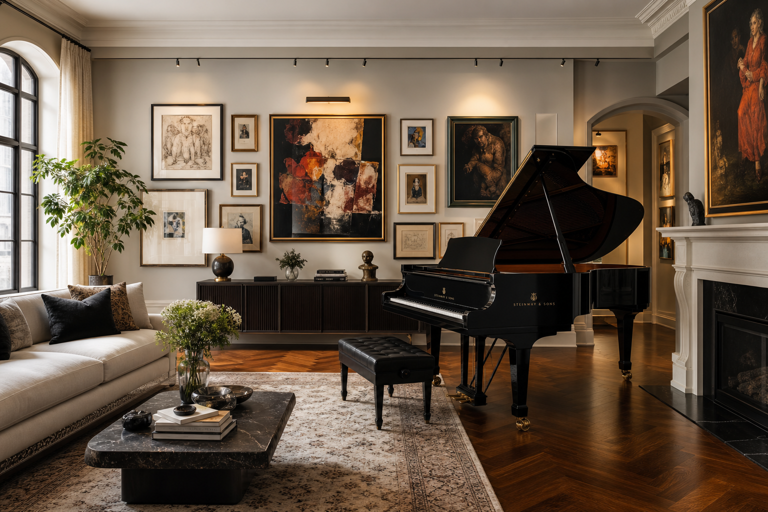 LAGRIMA digital piano in a home practice space 1
