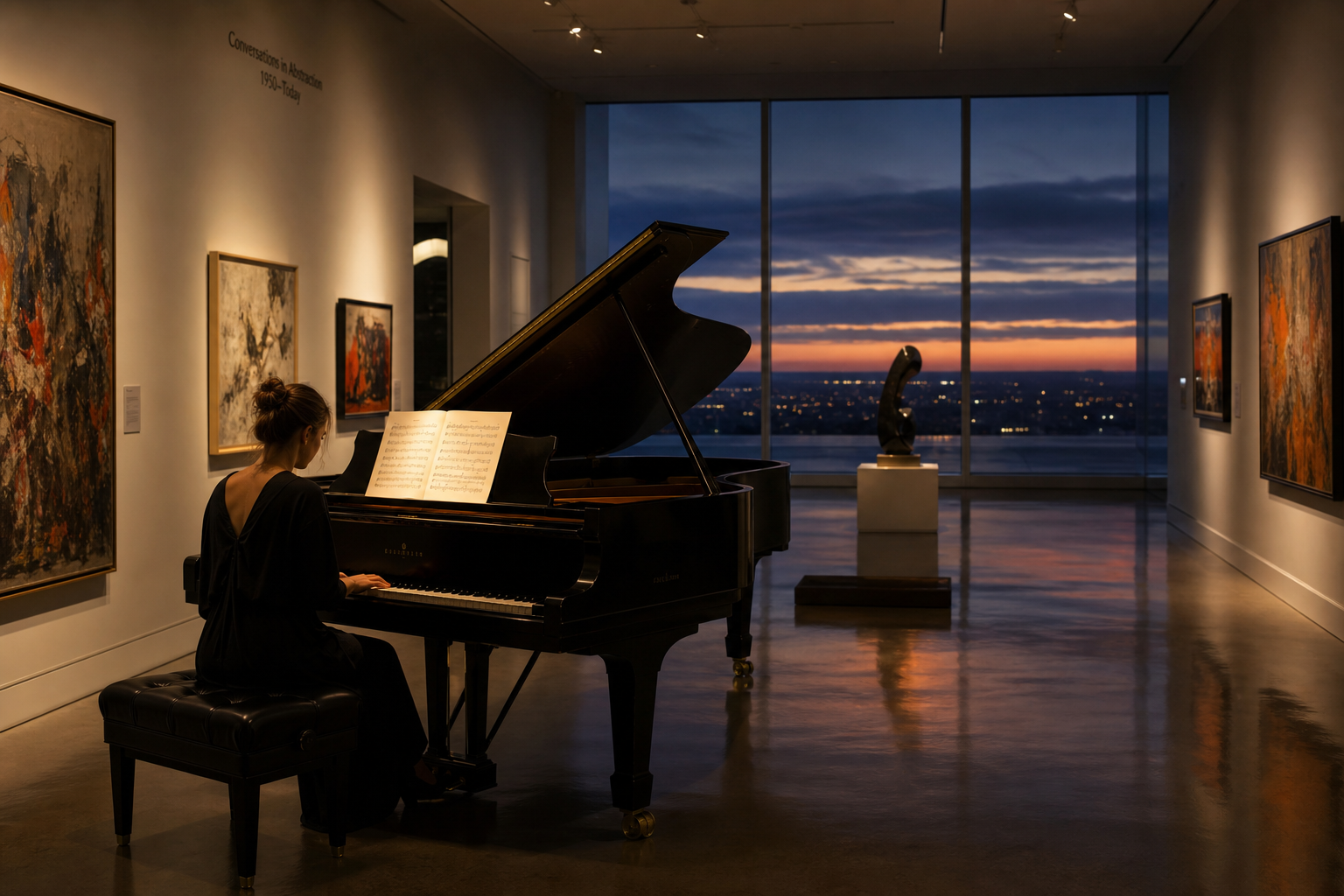 LAGRIMA digital piano in a home practice space 6