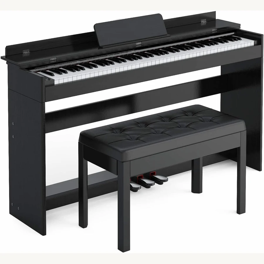 LAGRIMA Digital Piano with Bench (Black)